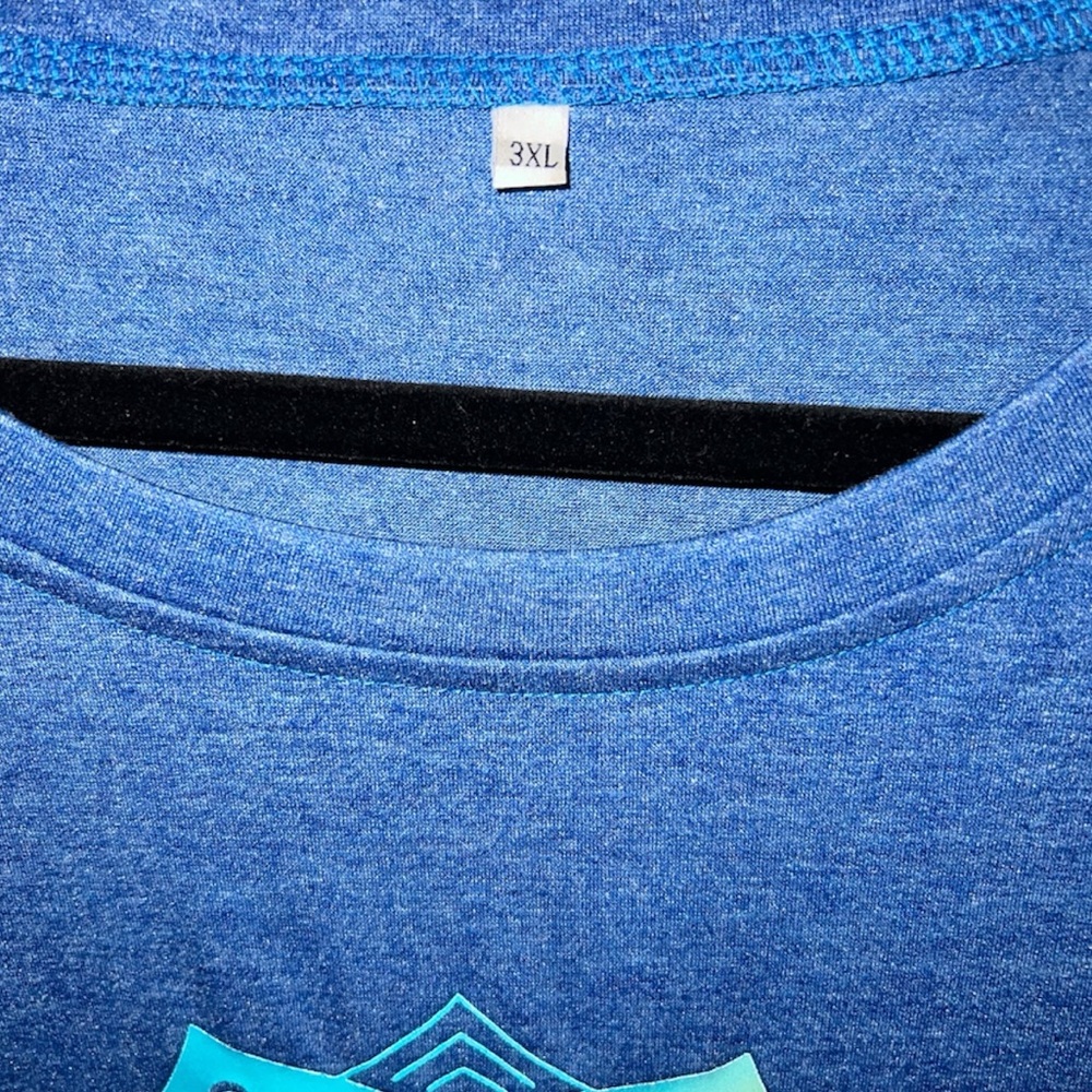Blue Dragonfly Vibrant Mandala Design Tee View 3